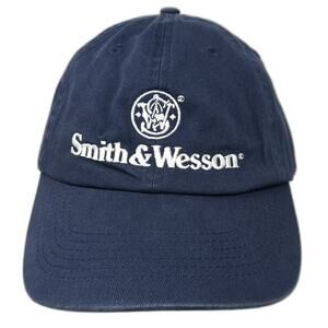 Smith & Wesson Slideback Baseball Cap Blue One Size Embroidered Quake City Caps